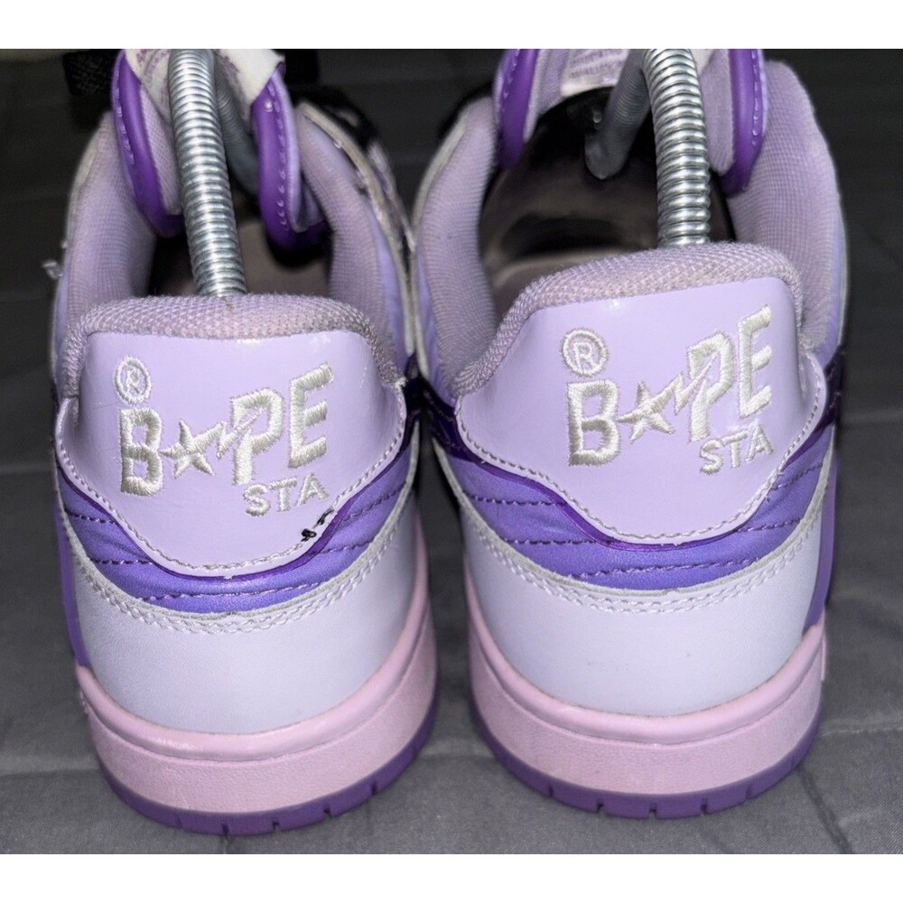 A Bathing Ape BAPE Sk8 Sta M1 ‘Purple’ Size 11 No Box - Picture 5 of 8